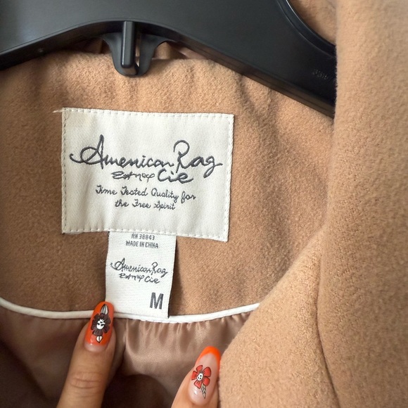 American Rag Women's Camel Peacoat size medium - Picture 5 of 9